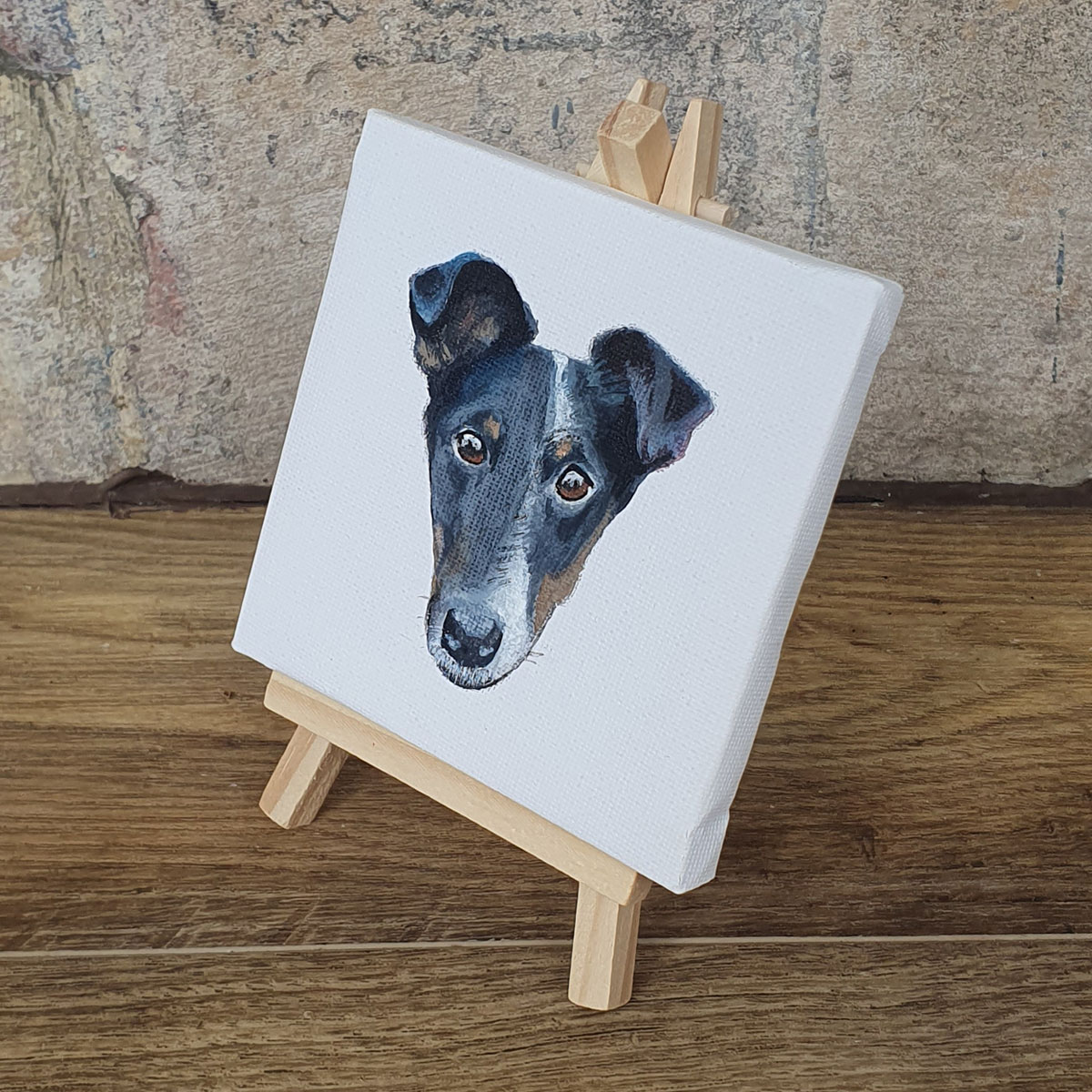 Miniature Canvas Painting - Fox Terrier